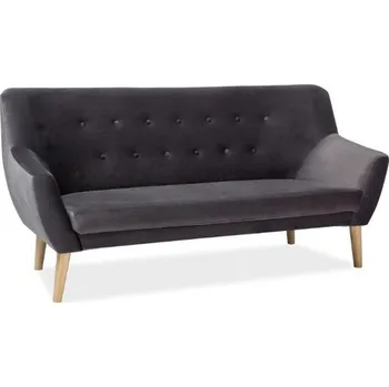 Pohovka MAMBA pohovka pro tři Amber sametově šedá