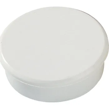 Dekorativní magnet DAHLE Magnet průměr 38 mm, 25 N, [10 ks] - bílý