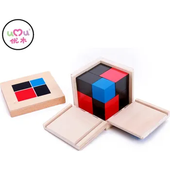 Dřevěná hračka Čína Montessori dřevěná kostka