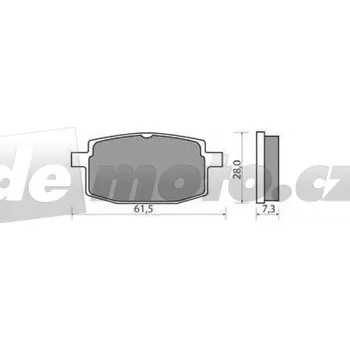 Brzdová destička Yamaha CY 50 RS Jog R 1996- brzdové destičky přední NHC AM-300