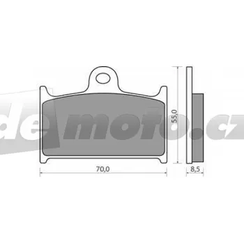 Brzdová destička Triumph Speedtriple 955 2002-2004 brzdové destičky přední NHC AK-150