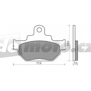 Brzdová destička Suzuki GZ 125 , Marauder 1998-2008 brzdové destičky přední NHC CU-1