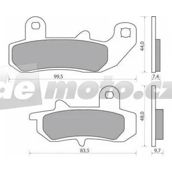Brzdová destička Suzuki DR 650 1992-1993 brzdové destičky zadní NHC AK-150