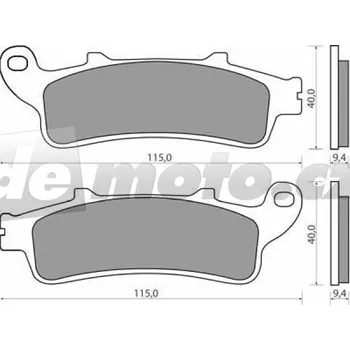Brzdová destička Honda VFR 800 5 2000-2005 brzdové destičky zadní NHC AK-150