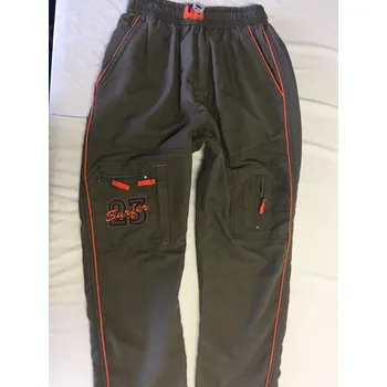 Chlapecké kalhoty Zelené slabé letní kalhoty 146, velikost 146, Barva Olivově zelená, Složení materiálu 50% bavlna 50% polyester