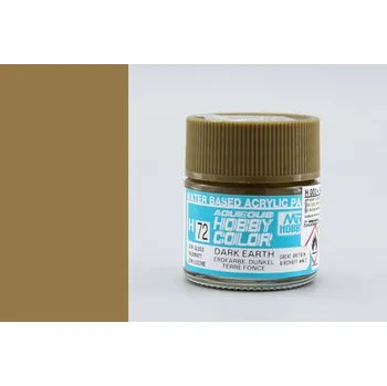 Modelářská barva Gunze Sangyo H072 Dark Earth - Tmavá zemitá