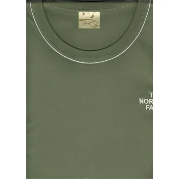 Pánské pyžamo Taro, pánské pyžamo Igor 125, krátký rukáv, khaki, vel. L