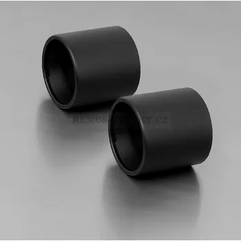 Výfuk pro motocykl Výfukové koncovky - 2ks - NEREZ ČERNÝ - EK91