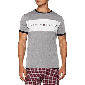 Pánské tričko Tommy Hilfiger RN Tee SS Logo šedé