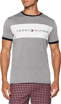 pánské tričko Tommy Hilfiger RN Tee SS Logo šedé