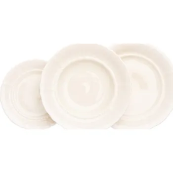 Talíř Leander Talířová souprava Sonáta, bílá krajka, slonová kost, Leander, 18 dílná