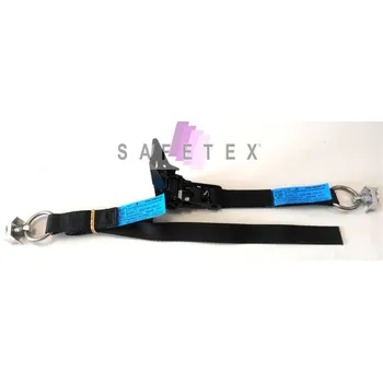 Upínací popruh upínací pás do lišty 25A-2-DR-BSA, délka kompletu 1 m, barva černá, délka pevné části 0,2 m