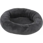 Šedý plyšový kulatý pelech Amélie 40cm