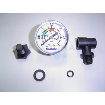 Manometr,T-kus+odvzduš.zátka zadní závit