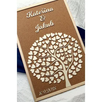 Svatební dekorace Svatební strom - korkový podklad + doprava zdarma