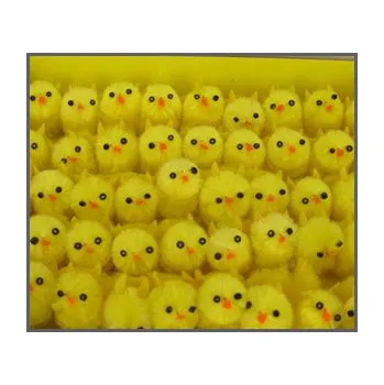 Velikonoční dekorace Kuřátko žinylka - 30 mm