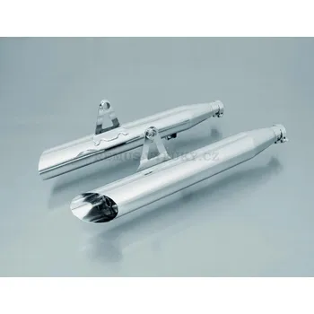Výfuk pro motocykl Výfukový tlumič - Levý - Pravý - včetně katalyzátoru - CHROM - 007102 915508LR