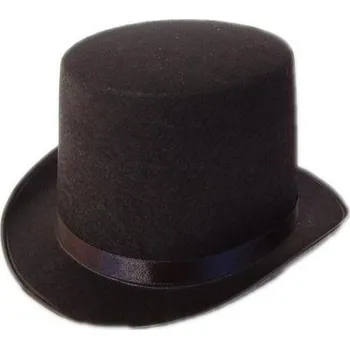 Svatební dekorace Černý filcový cylindr s přísavkami
