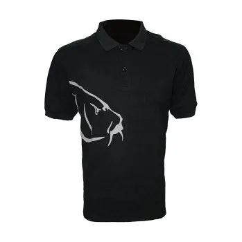 Pánské tričko Zfish Tričko Carp Polo T-Shirt Black Velikost trička: L