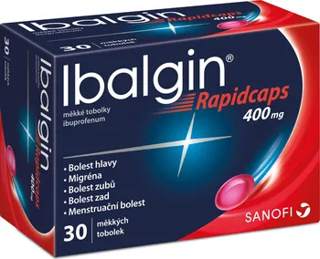 Lék na bolest, zánět a horečku Ibalgin Rapidcaps 400 mg