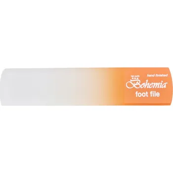 Kuchyňská škrabka Bohemia Škrabka skleněná na ztvrdlou kůži 160/6mm Oranžová