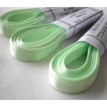 Stuha Atlasová stuha 6mm - zelenkavá (5 metrů)