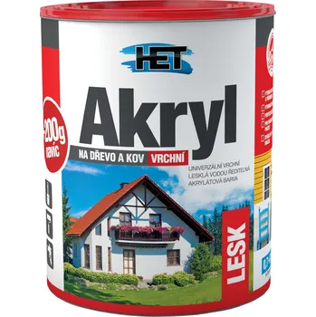 univerzální barva Het Akryl Lesk 1000 bílý 0,7 kg