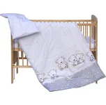 SCARLETT souprava do postýlky 2dílná Toro - šedá 90 x 120 cm