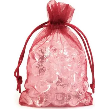 Dárková taška Dárkový pytlík 10x15 cm organza - bordo