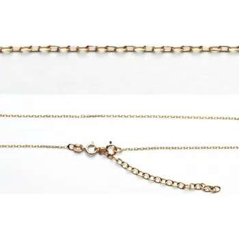 Řetízek Stříbrný řetízek FORZD/C 025, pozlacený, adjusta, 38 cm+7 cm