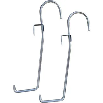 Držák na květináč a truhlík Plastia Mareta kovový hák 2 ks