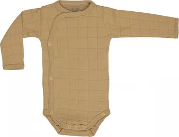 Kojenecký body Lodger Romper Solid Long Sleeves Honey