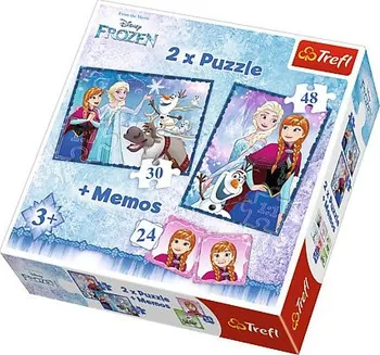 Puzzle Trefl Ledové království 30+48 dílků + pexeso