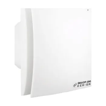 Domácí ventilátor Soler & Palau DECOR 200 DESIGN CHZ axiální ventilátor do koupelny s hygrostatem