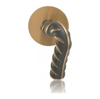 Dveřní kování M&T Rocksor, Ms-K mosaz natur, madlo/madlo