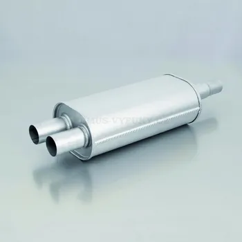 Tlumič výfuku UNIVERZÁLNÍ - OVÁLNÝ sportovní výfuk se 2 koncovkami - š.210 x v.150 x d.430mm. - 003115 0500