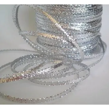 Stuha Stuha DUKO šíře 3mm - stříbrná