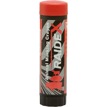 Chov hospodářského zvířete Popisovač RAIDEX - krátkodobé označení ovcí, prasat, telat - červená