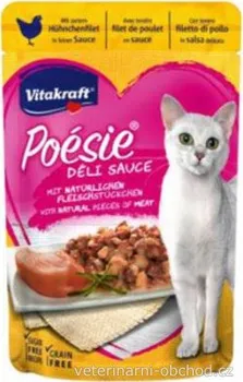 Krmivo pro kočku Vitakraft Cat Poésie DéliSauce Adult kuřecí 85 g