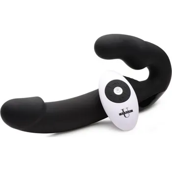 Připínací penis Strap U Urge Strapless Strap-On Vibrator Black