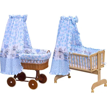 Nebesa nad Mojříšův košík pro miminko a kolébky - Scarlett Kulíšek - modrá