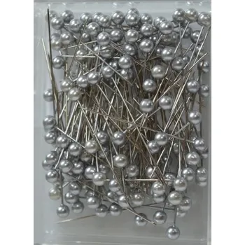 Nástroj na niť a příze Špendlík stříbrnošedá 40mm