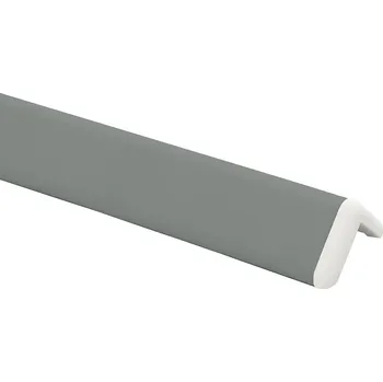 Stavební profil Ochrana rohu DELUX AL 76 - délka 1,5 m - TMAVĚ ŠEDÁ + koncovka BÍLÁ