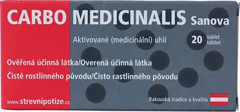 Přírodní produkt Montavit Carbo Medicinalis Sanova 250 mg 20 tbl.