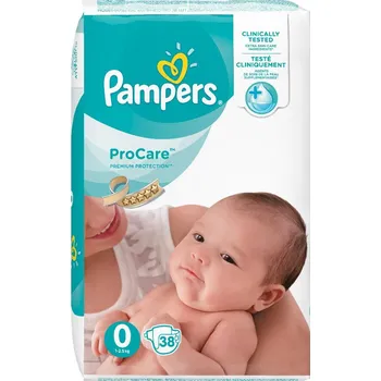 Plenkové kalhoty Pampers Pro Care 1 - 2,5 kg 38 ks