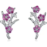 Elenys stříbrné náušnice Zimní květina