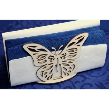 Svatební dekorace Stojánek na ubrousky - motýlek