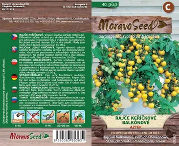 Semeno Moravo Seed Rajče keříčkové balkonové Aztek 40 ks