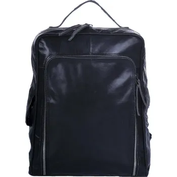 Kabelka Kožený batoh LA-1132 černý, LederArt