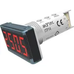 Akytec Univerzální panelový měřič Akytec, ITP14, 4-20mA, 0-10 V, červená